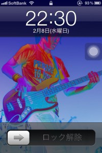 iPhone 4S ロック画面